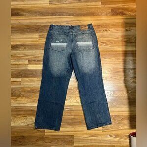 Vintage 90s Y2K  Akademiks Baggy Wide Leg Skater Hip Hop Jeans~40~